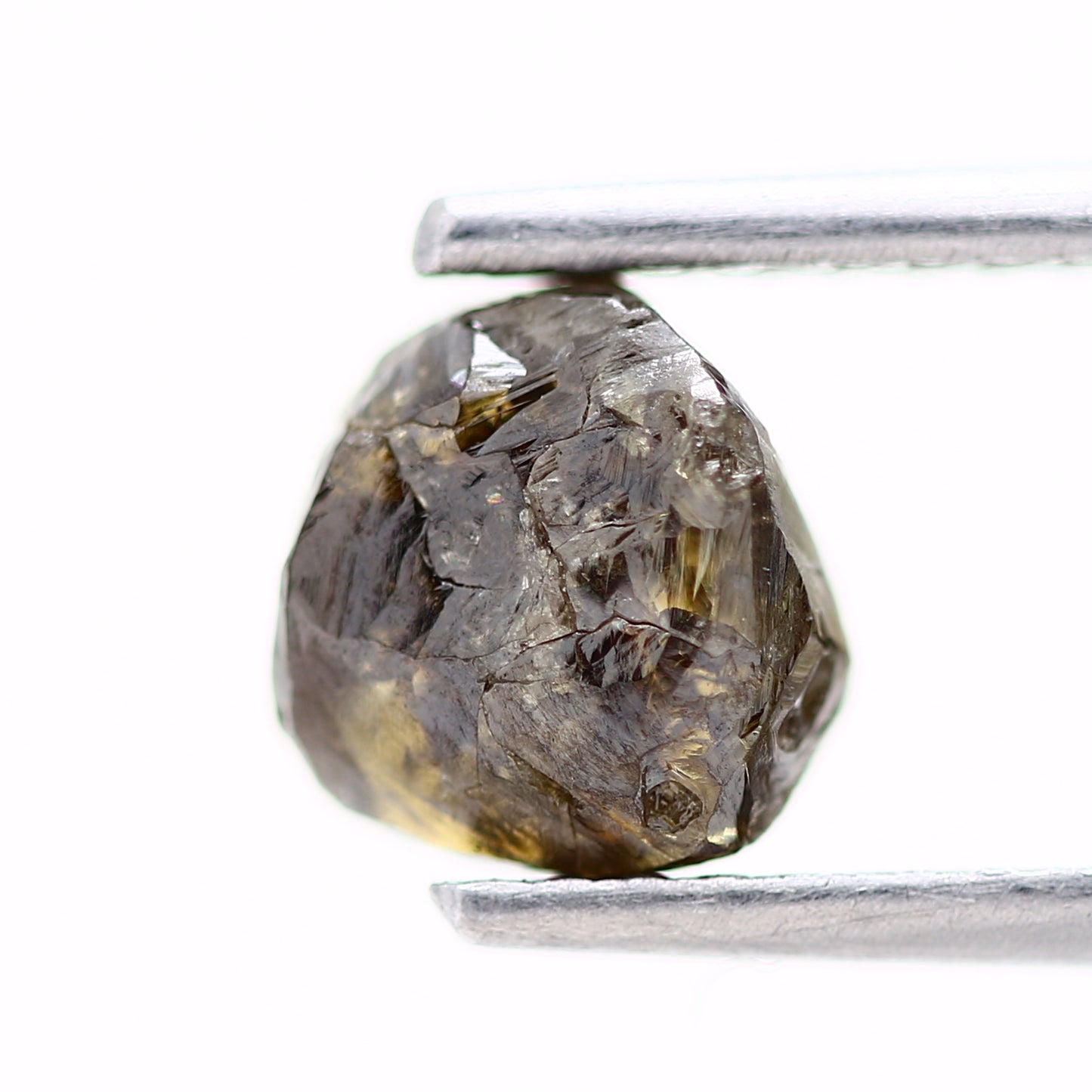 1.58 Carat Natural Fancy Champagne Brown Crystal Rough Diamond 6.50 MM - Blackdiamond