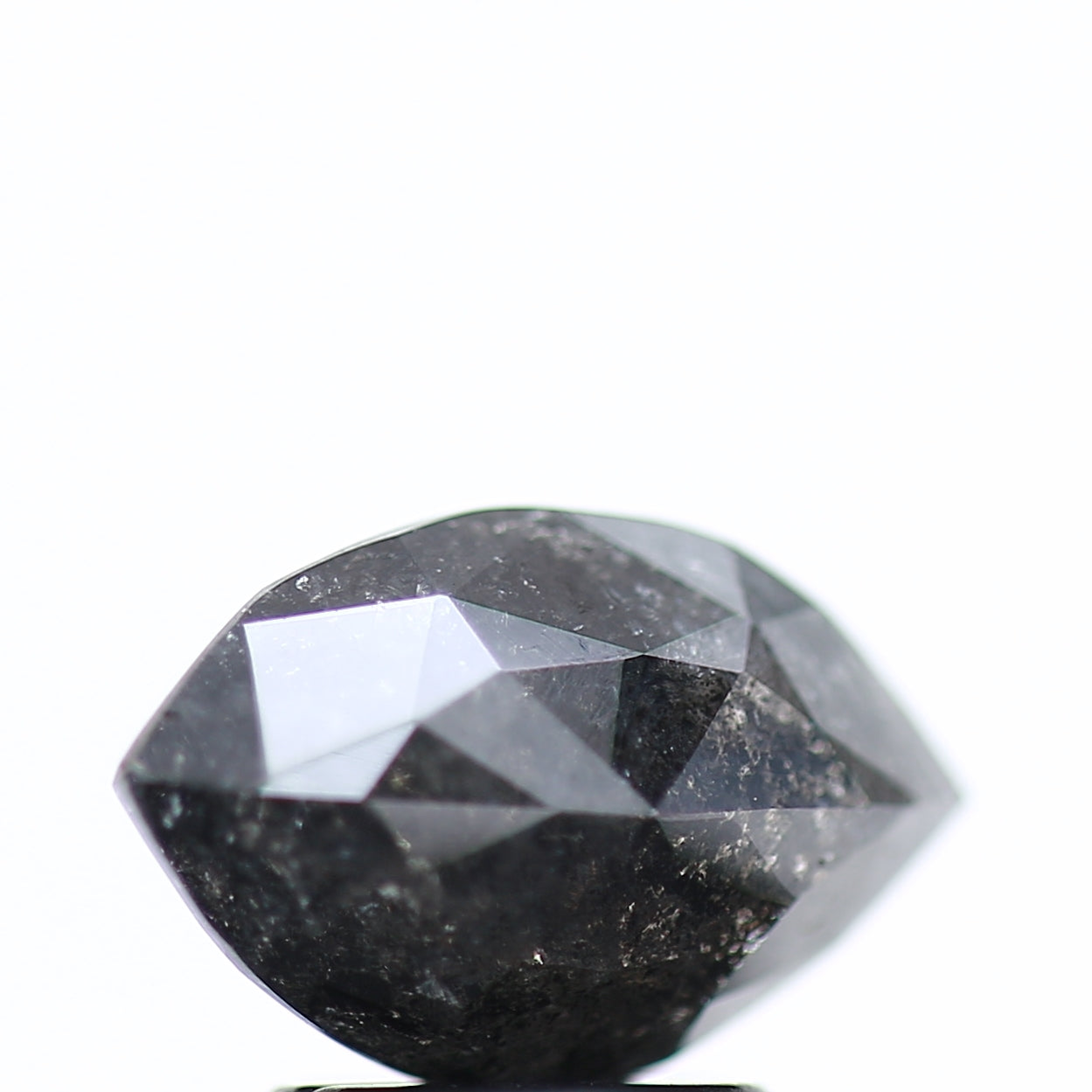 1.88 Ct Marquise Black Cut Salt & Pepper Diamond 10.58 MM
