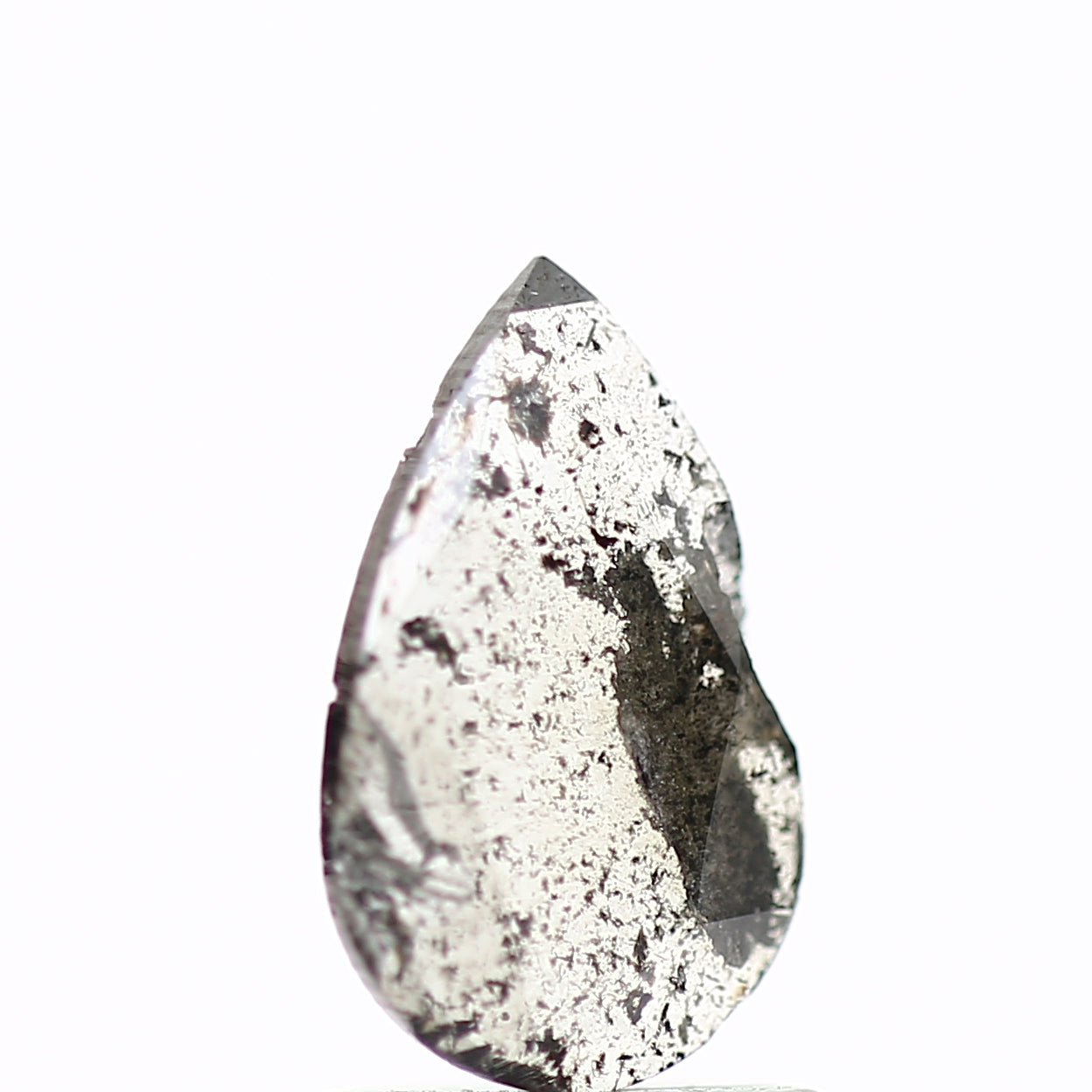 0.59 Carat Natural Pear Icy Gray Slice Diamond SDM917