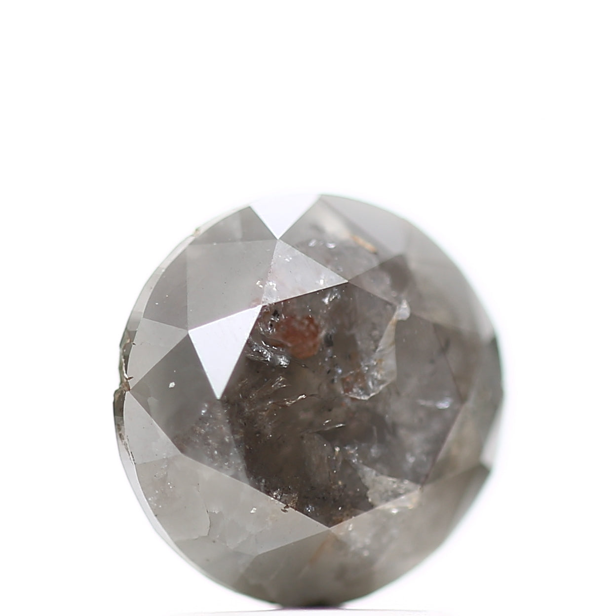 2.49 Carat Natural Loose Fancy Gray Round Brilliant Diamond 7.94 MM - Blackdiamond