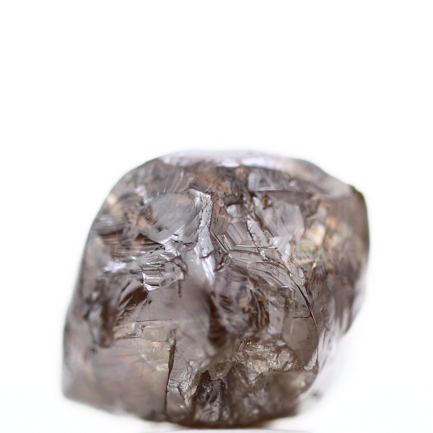 6.70 Carat Fancy Cognac Brown Octahedron Natural Rough Diamond 9.9 MM - Blackdiamond