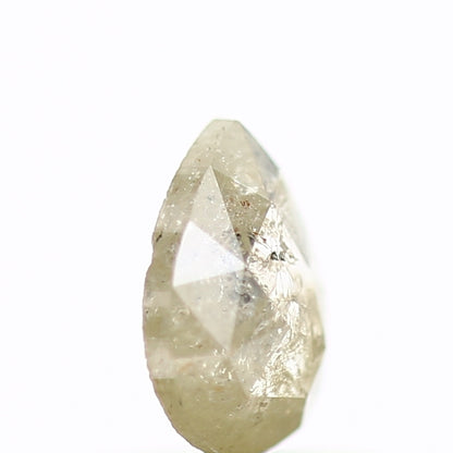 0.34 Carat Natural Pear Rose Cut Salt and Pepper Diamond SDM481