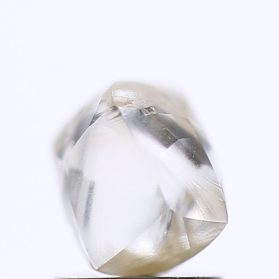 1.91 Carat Natural Clear Light Brown Rough Diamond 7 MM