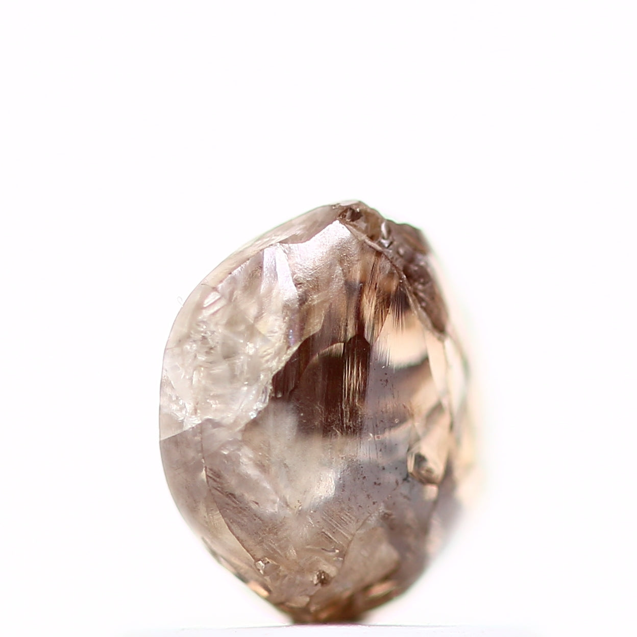 1.06 Carat Natural Cognac Brown Crystal Uncut Rough Diamond 5.85 MM - Blackdiamond