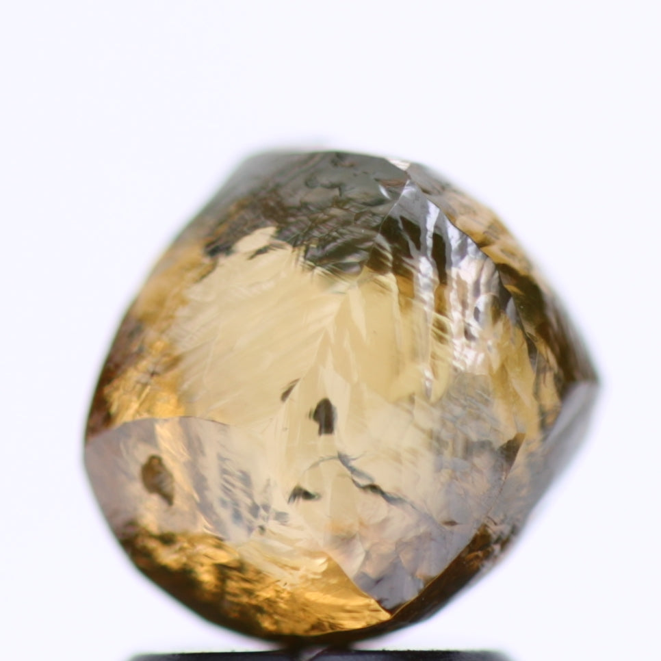 2.53 Carat Natural Fancy Champagne Rough Diamond 7.44 MM
