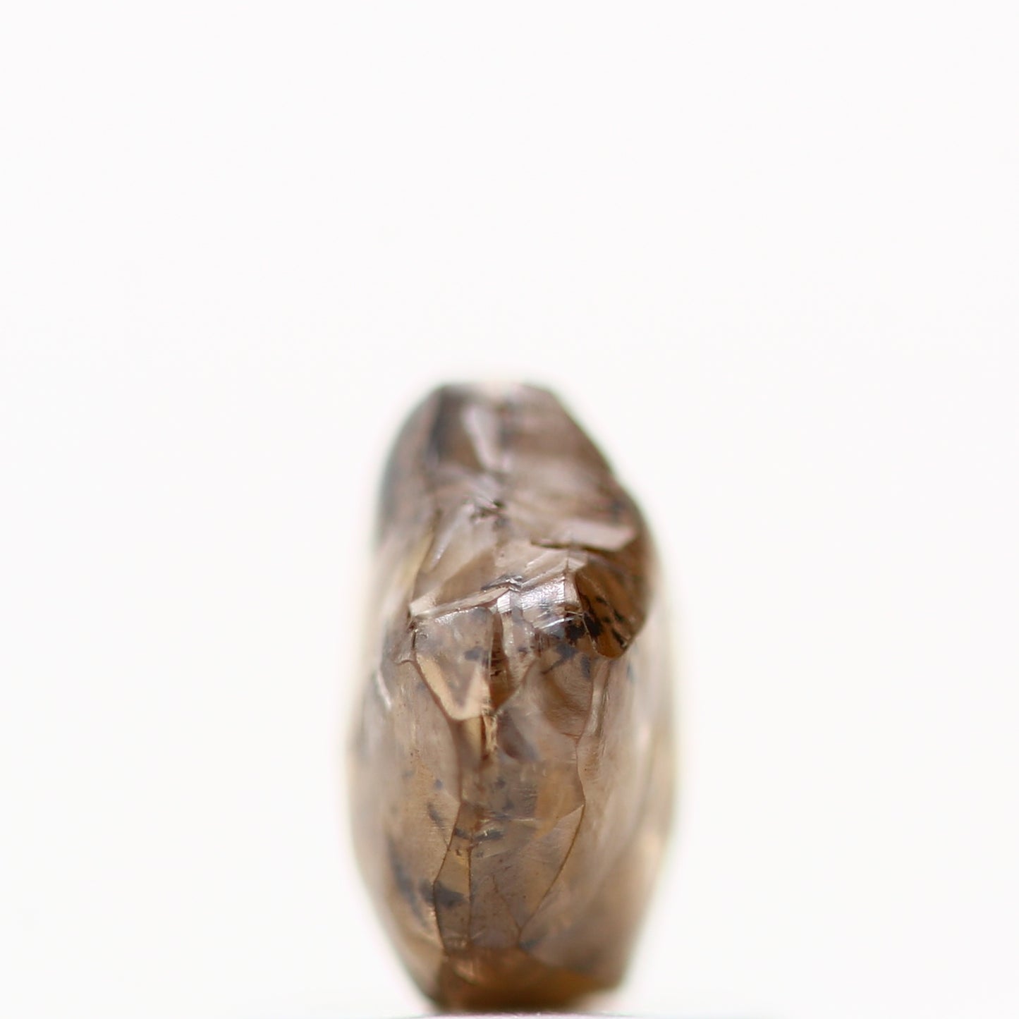 1.35 Carat Natural Uncut Raw Rough Brown Diamond 6.05 MM - Blackdiamond