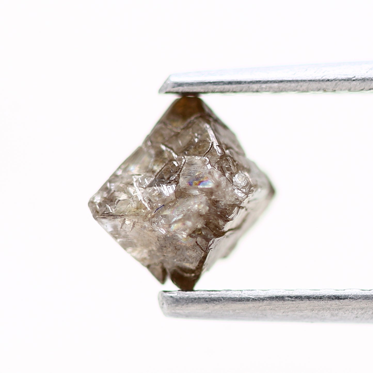 1.06 Carat Brown Octahedron Raw Natural Rough Diamond 6.5 MM - Blackdiamond