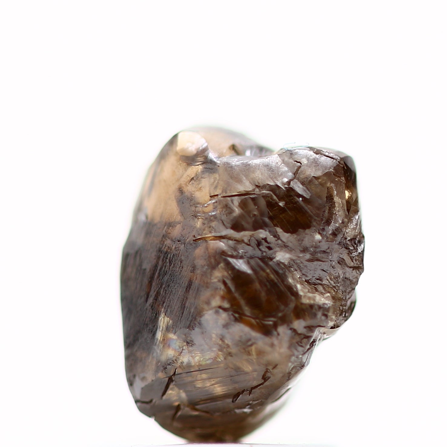 1.34 Carat Fancy Brown Uncut Raw Rough Natural Diamond 7.05 MM - Blackdiamond