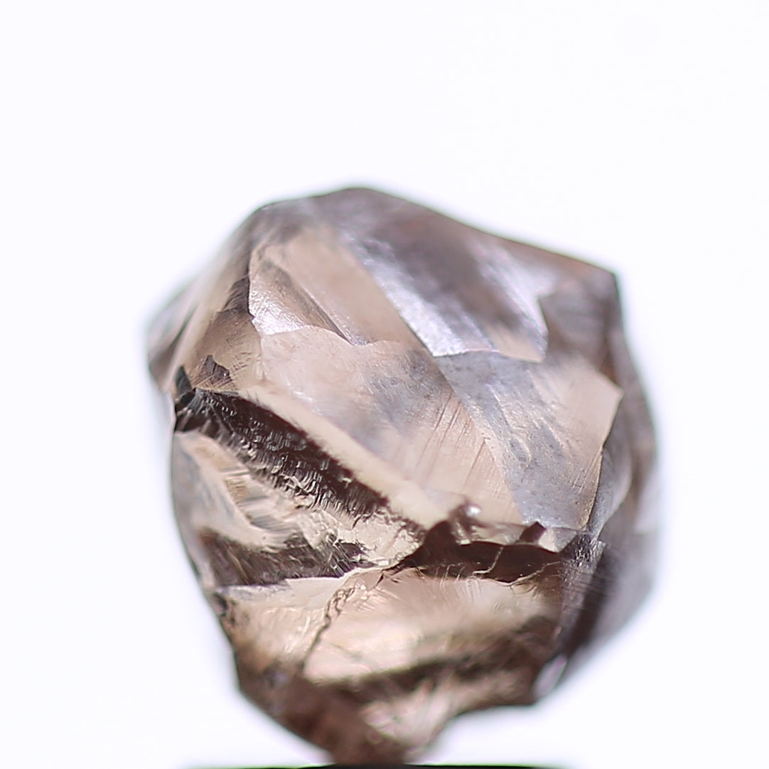 3.97 Carat Natural Fancy Pinkish Brown Rough Diamond 7.49 MM