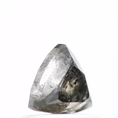 0.76 Carat 5.3 MM Natural Gray Trillion Cut Salt and Pepper Diamond - Blackdiamond