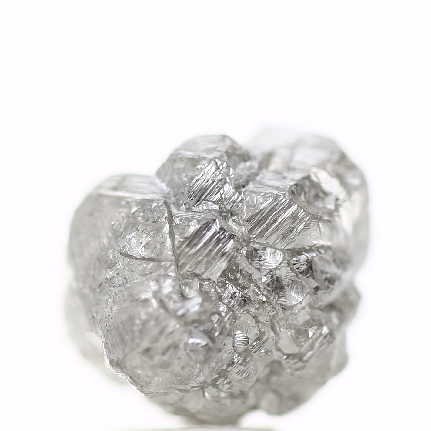 rough natural diamond gray