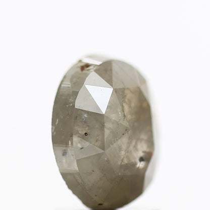 1.47 Ct Rustic Gray Oval Cut Natural Loose Diamond 8.10 MM