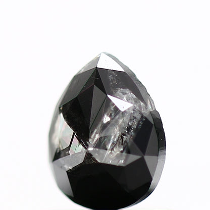 0.51 Carat Natural Pear Rustic Black Rose Cut Diamond SDM385