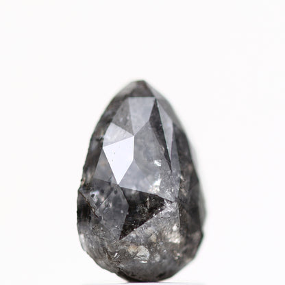 1.77 Carat Fancy Gray Pear Rose Cut Natural Loose Diamond