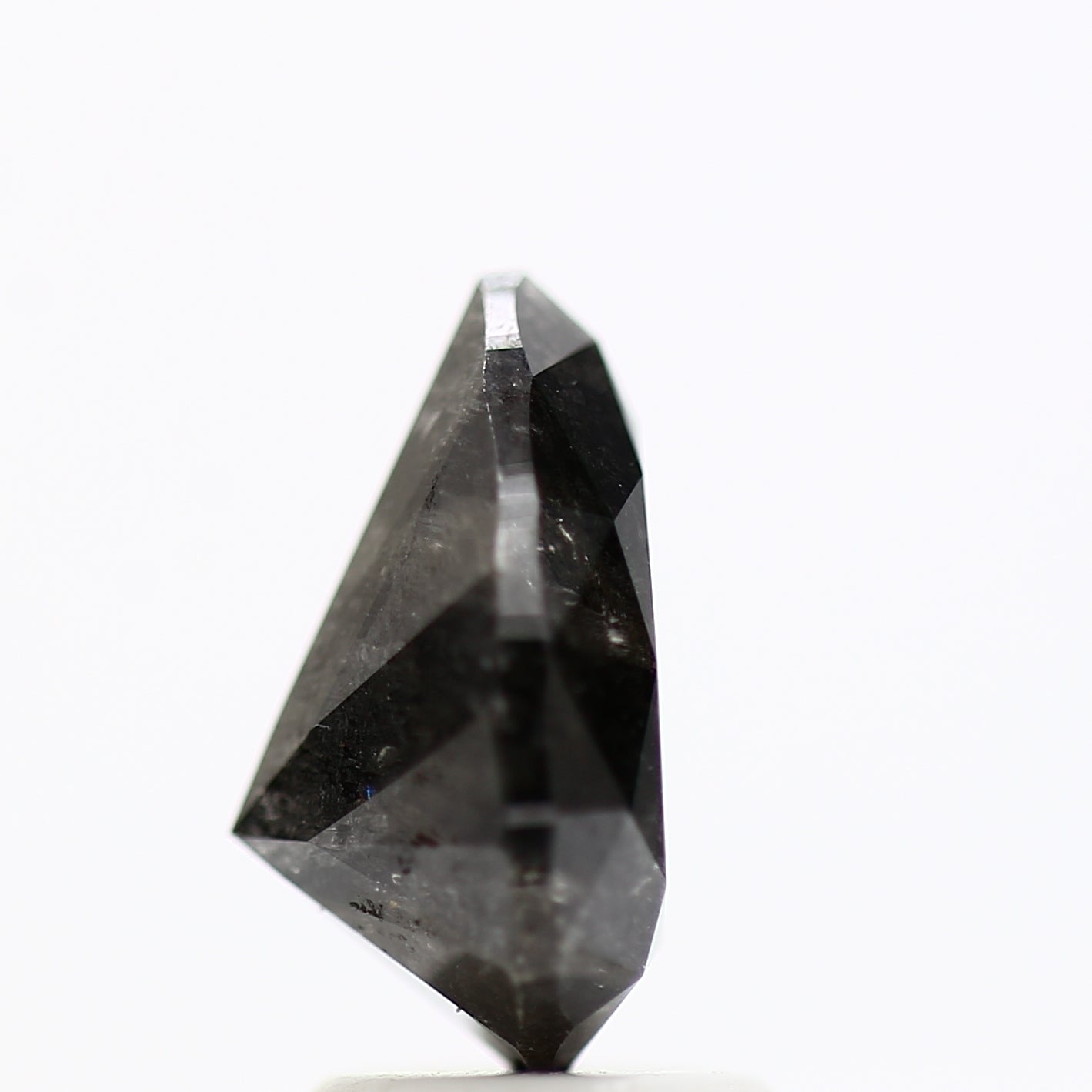 2.64 Carat Natural Black Salt and Pepper Pear Diamond sd11207