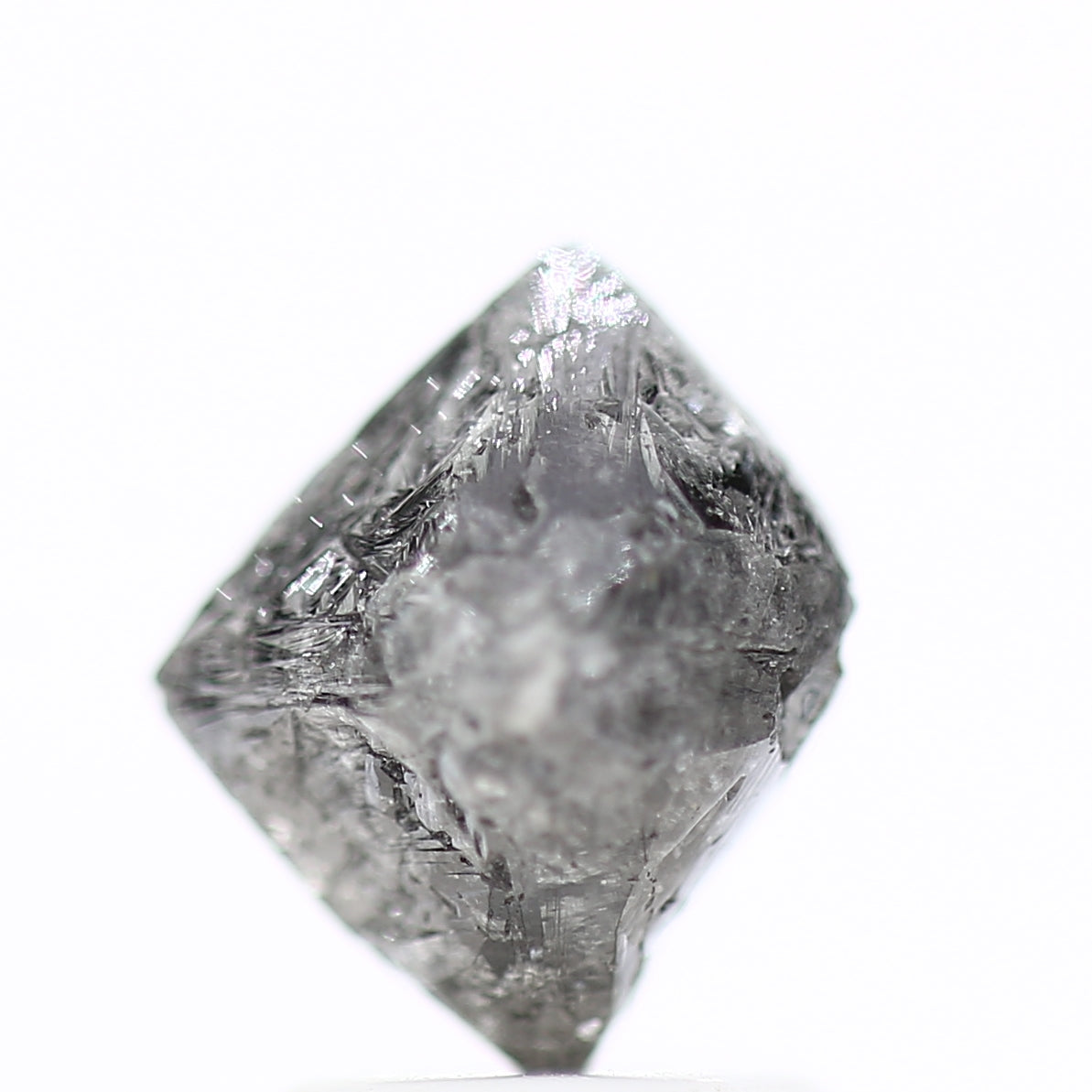 2.76 Carat Rough Diamonds Octahedron Uncut Raw Diamond 8.8 MM - Blackdiamond