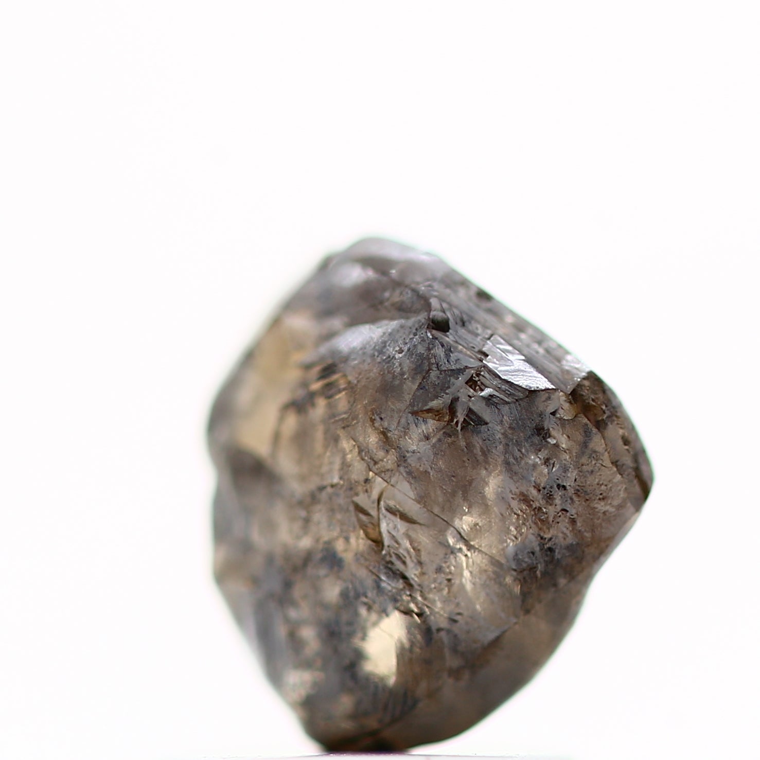 1.20 Carat Fancy Brown Uncut Raw Natural Rough Diamond 6.80 MM - Blackdiamond