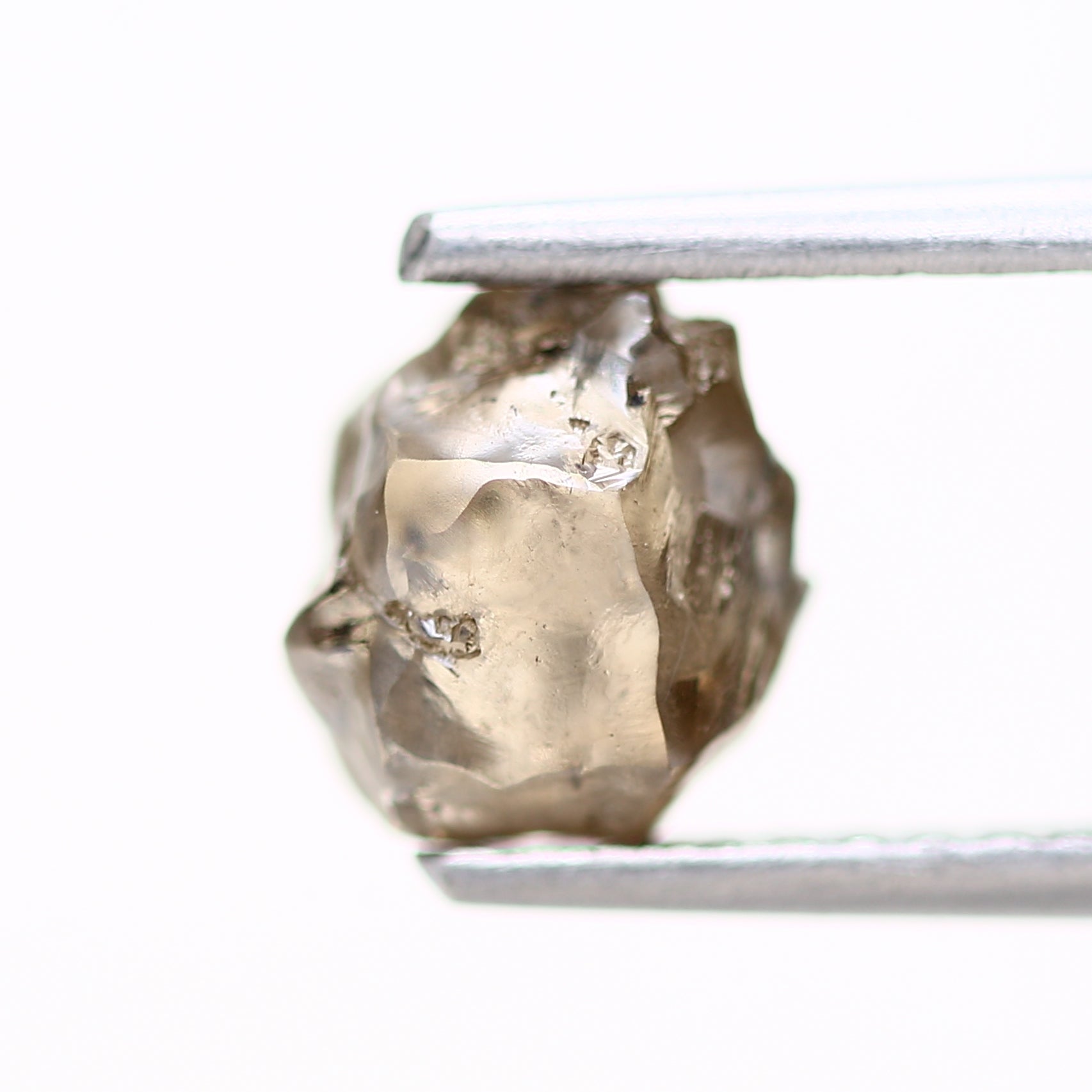 1.71 Carat Brown Earth Mined Conflict Free Raw Rough Diamond 6.90 MM - Blackdiamond