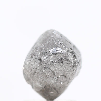 2.21 Carat Fancy Gray Uncut Octahedron Rough Natural Diamond 7.50 MM - Blackdiamond