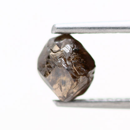 1.08 Carat Natural Chocolate Brown Uncut Rough Diamond 6.10 MM - Blackdiamond