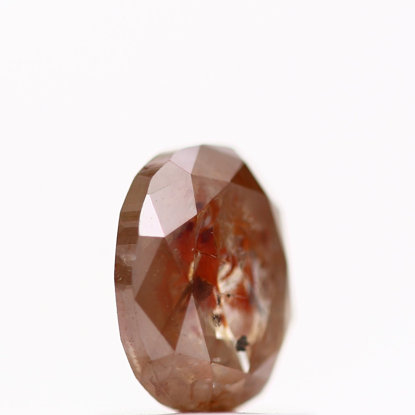 1.15 Carat Natural Orange Brilliant Oval Cut Diamond 6.9 MM