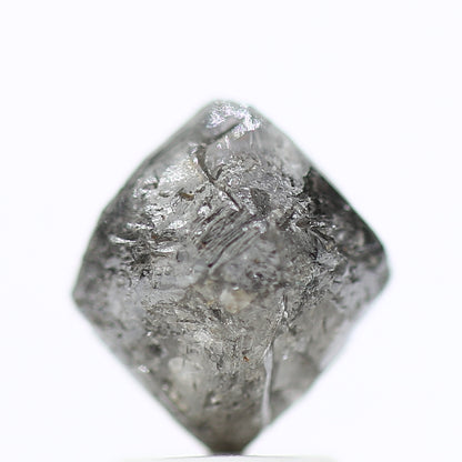 2.87 Carat Rough Diamonds Octahedron Uncut Raw Diamond 7.4 MM - Blackdiamond