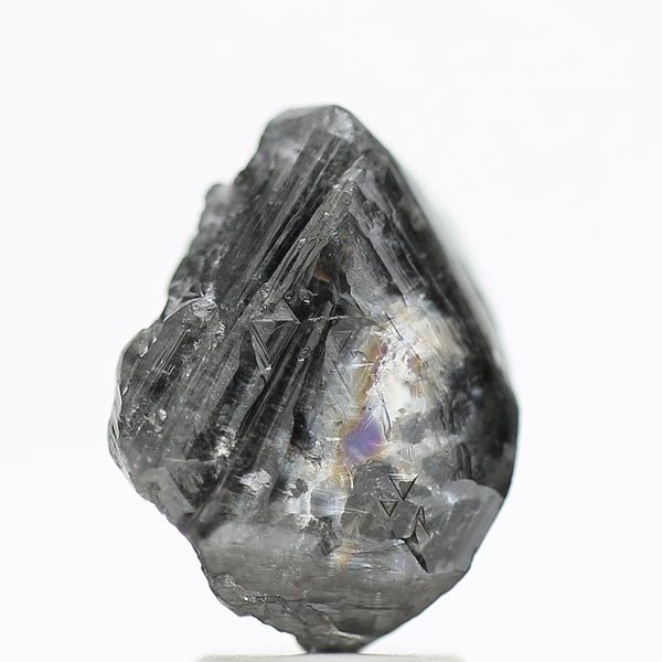 4.07 Carat Natural Black Rough Diamond Raw Octahedron Uncut