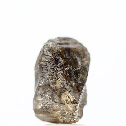 6.48 Carat Fancy Brown Crystal Raw Rough Natural Diamond 12.14 MM - Blackdiamond