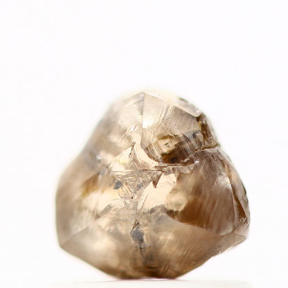 0.98 Carat Natural Fancy Champagne Brown Crystal Rough Diamond 5.65 MM - Blackdiamond