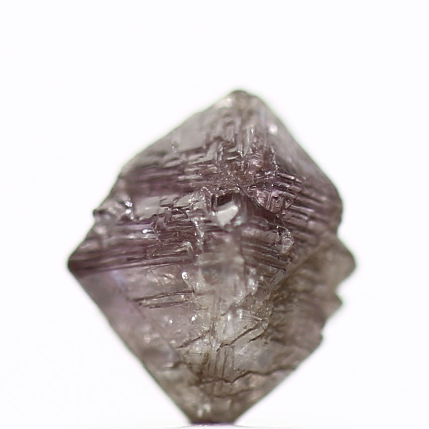 0.97 Carat Rare Purple Pink Octahedron Rough Raw Diamond 6.10 MM - Blackdiamond