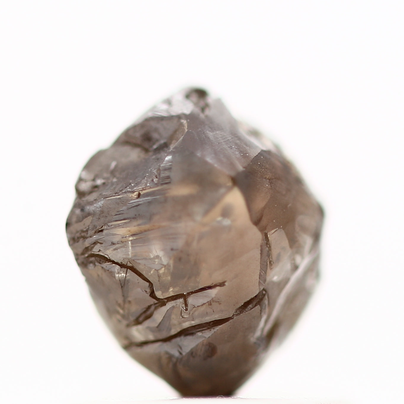 1.15 Carat Natural Fancy Brown Crystal Rough Diamond 5.80 MM - Blackdiamond