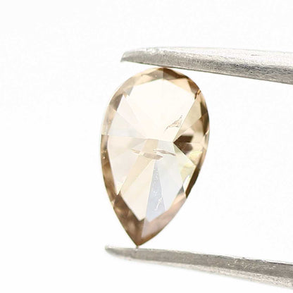 0.67 Carat Fancy Champagne Pear Diamond For Pear Ring