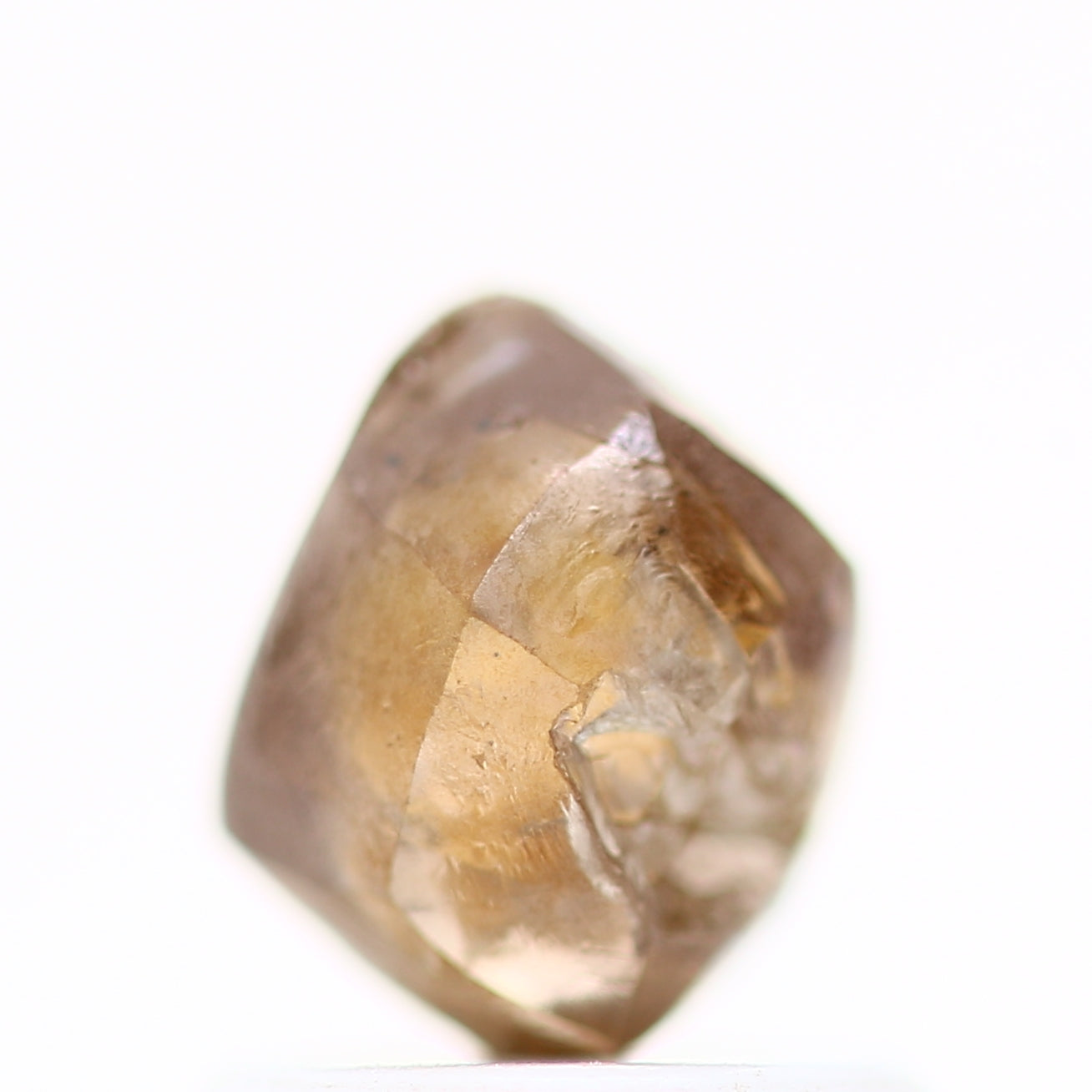 1.23 Carat Natural Fancy Cognac Brown Crystal Rough Diamond 5.80 MM - Blackdiamond