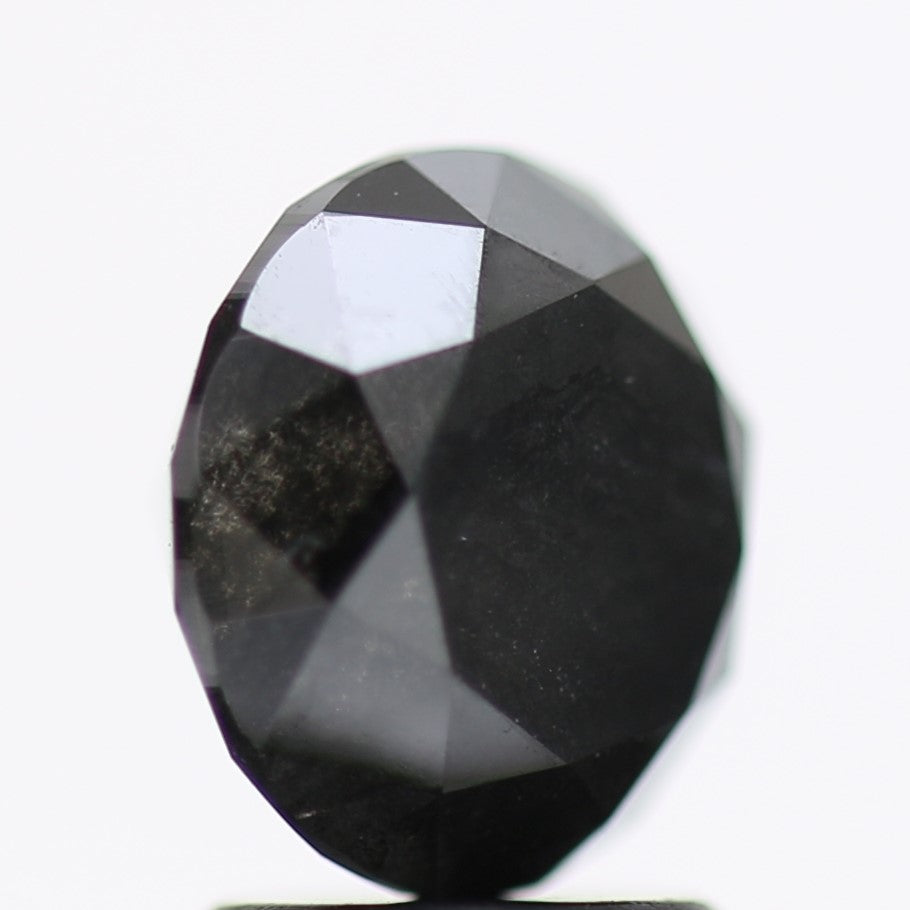 2.81 Carat Fancy Black Round Brilliant Diamond GIA Certified