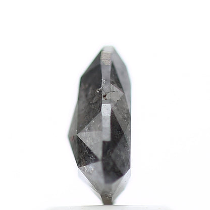 1.13 Carat 7.10 MM Natural Fancy Gray Trillion Salt and Pepper Diamond - Blackdiamond