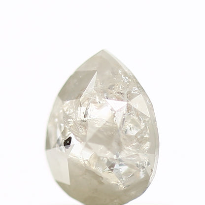 0.57 Carat Natural Pear Rose Cut Salt and Pepper Diamond SDM389