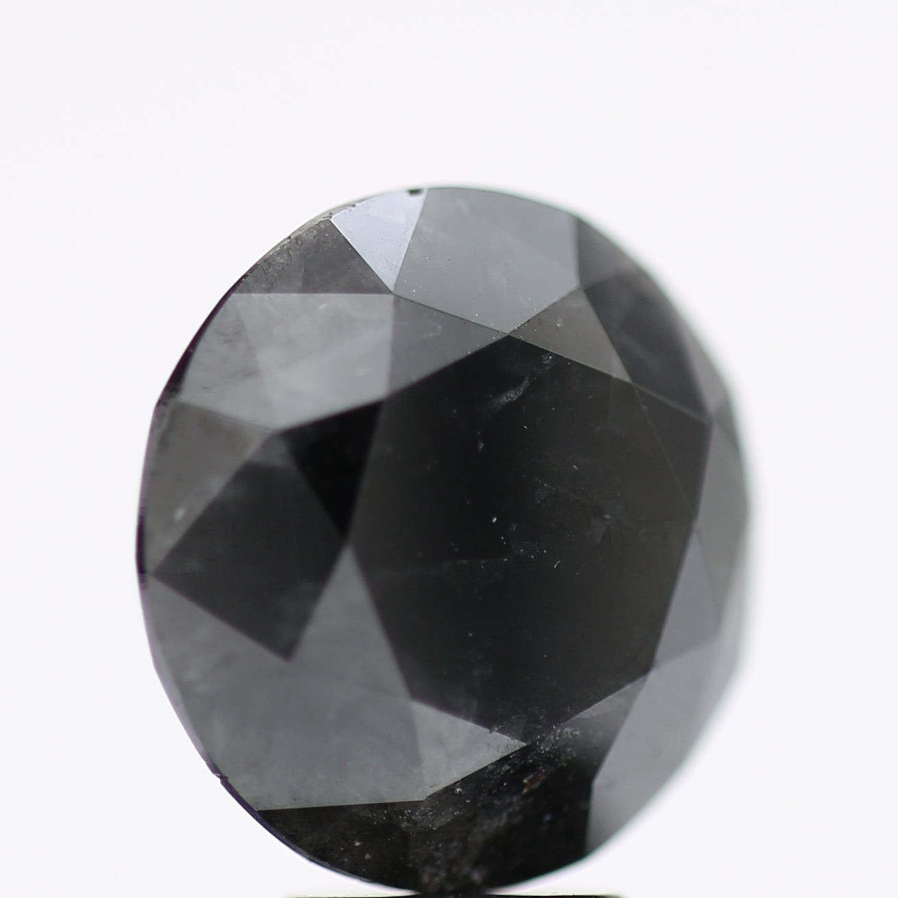 5.18 Carat Fancy Black Round Brilliant Diamond GIA Certified