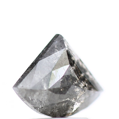 1.32 Carat Natural Loose Fancy Gray Trillion Cut Salt Pepper Diamond - Blackdiamond