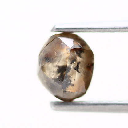 1.01 Carat Natural Cognac Brown Crystal Raw Rough Diamond 5.65 MM - Blackdiamond