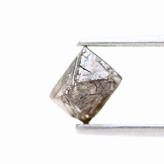 0.94 Carat Fancy Brown Octahedron Natural Rough Diamond 6.30 MM - Blackdiamond