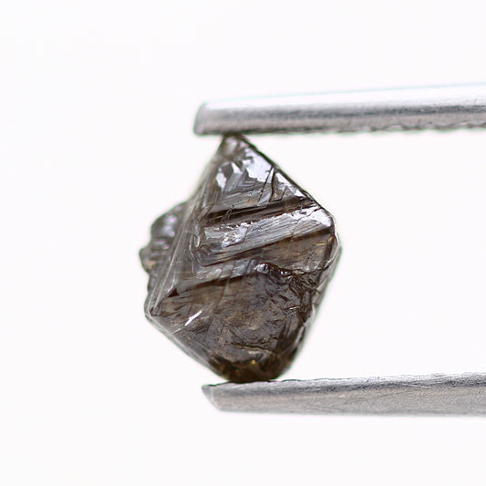 1.06 Carat Chocolate Brown Octahedron Raw Natural Rough Diamond 6 MM - Blackdiamond