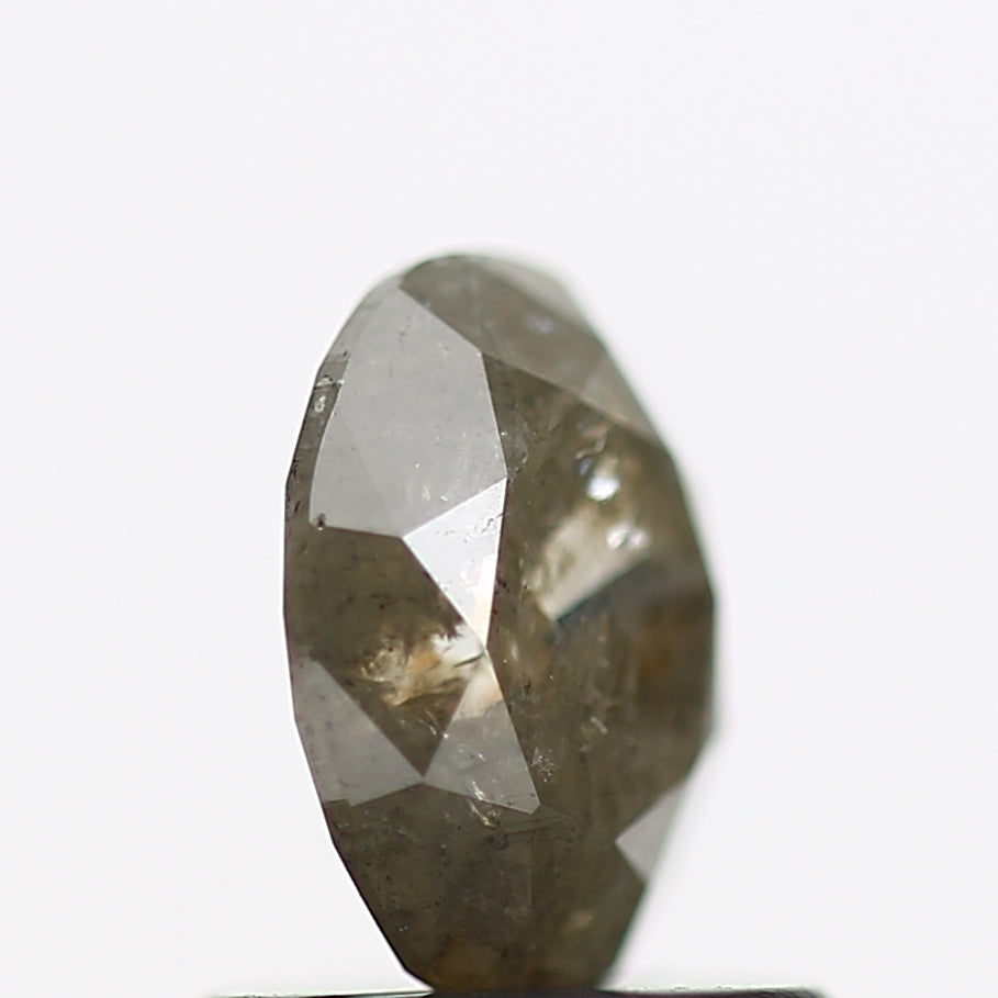 0.89 Carat Fancy Gray Oval Natural Diamond 6.71 MM