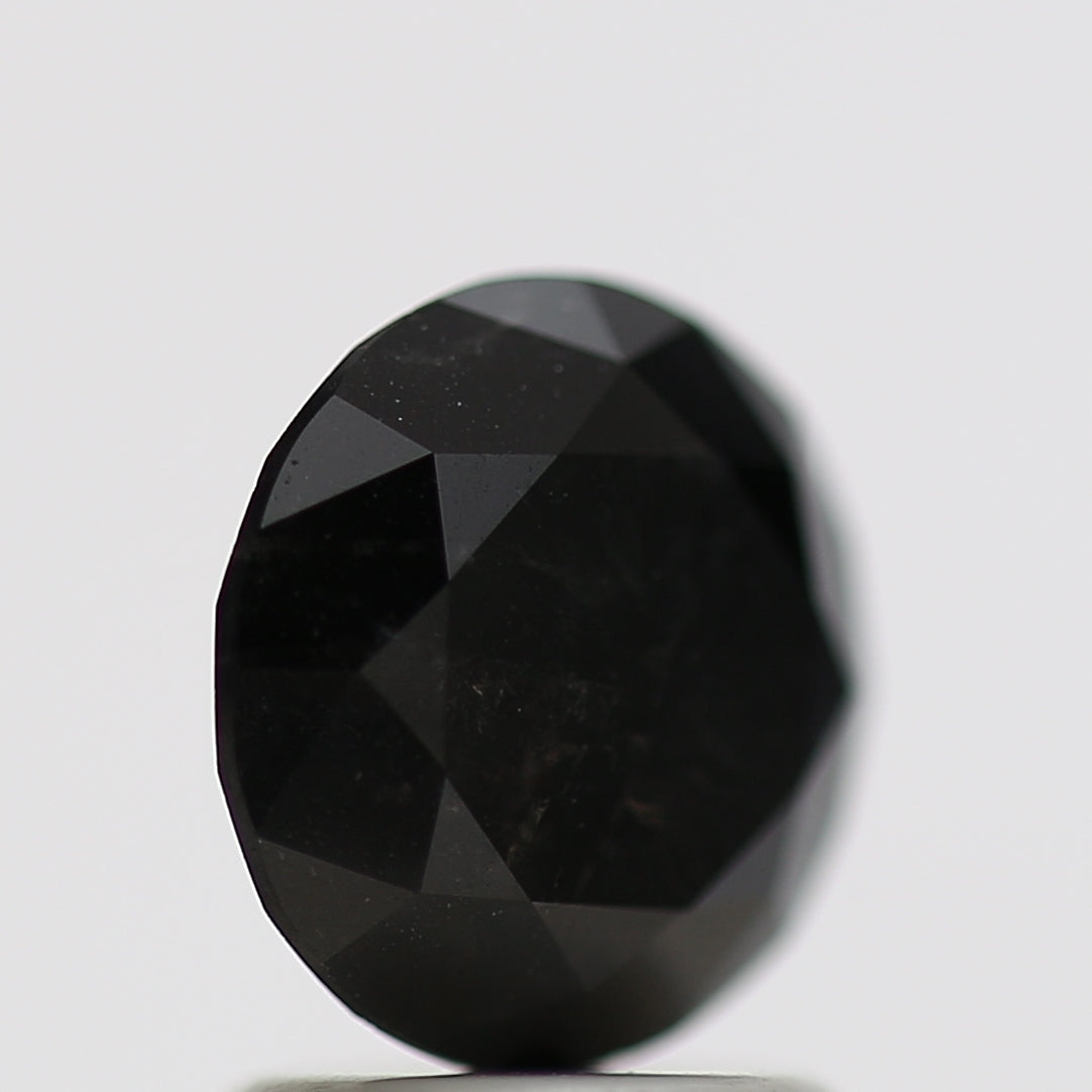 1.69 Carat Fancy Black Round Brilliant Diamond GIA Certified