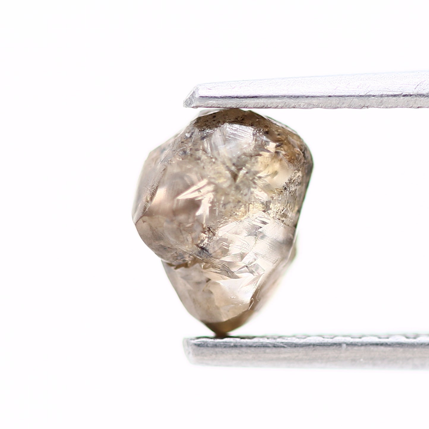 0.93 Carat Natural Champagne Brown Crystal Raw Rough Diamond 6.60 MM - Blackdiamond