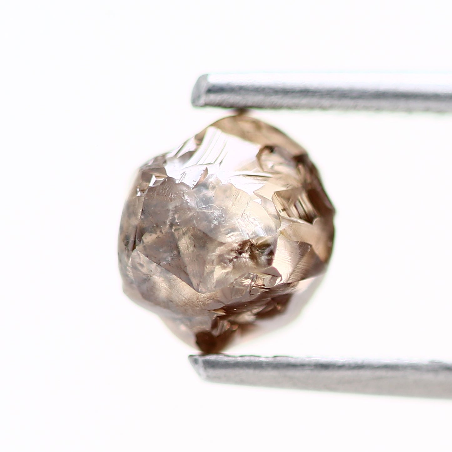 1.07 Carat Natural Cognac Brown Crystal Rough Diamond 5.80 MM - Blackdiamond