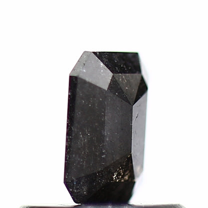 0.38 Carat 5.15 MM Natural Loose Black Emerald Salt and Pepper Diamond - Blackdiamond