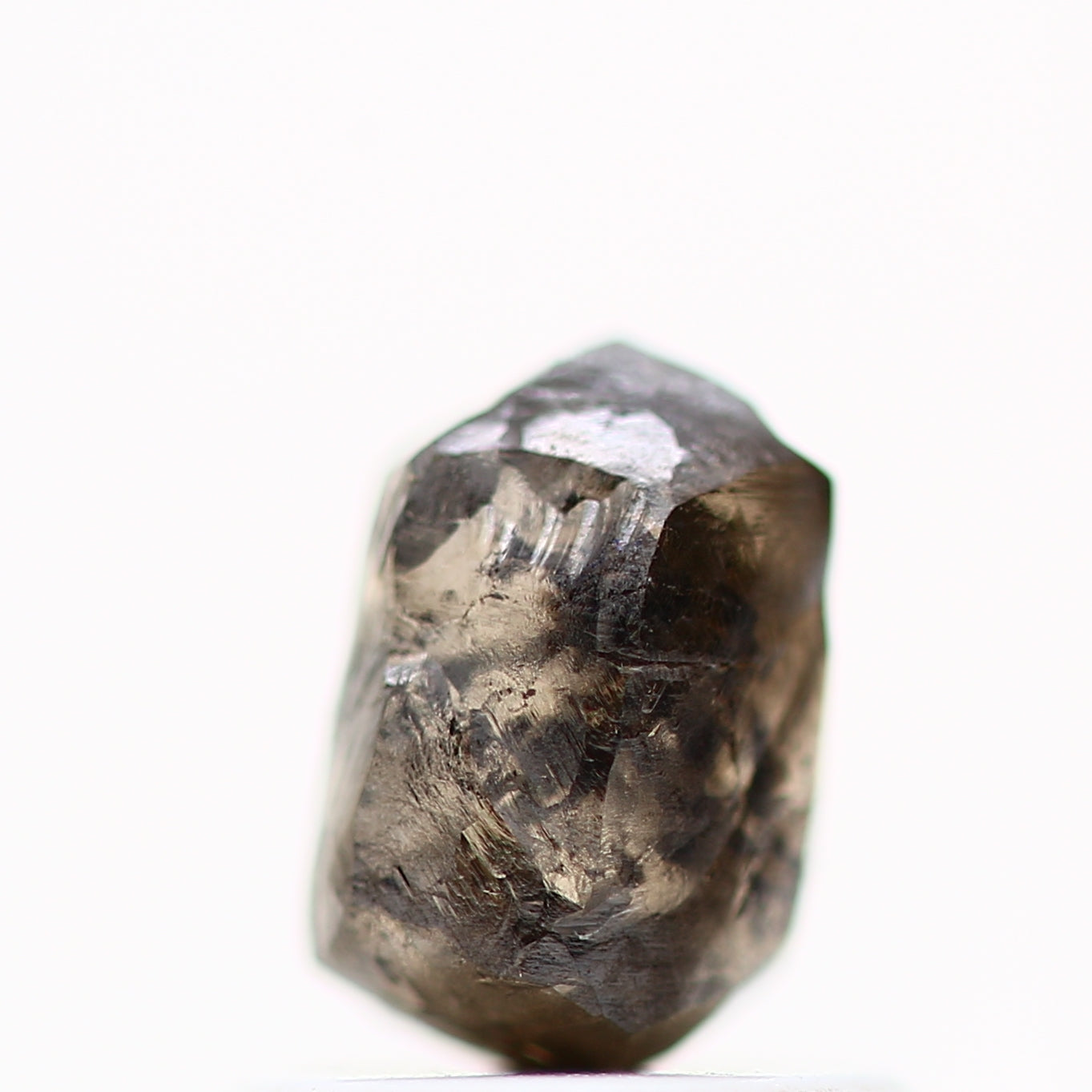 1.41 Carat Fancy Brown Crystal Uncut Rough Raw Diamond 6.30 MM - Blackdiamond