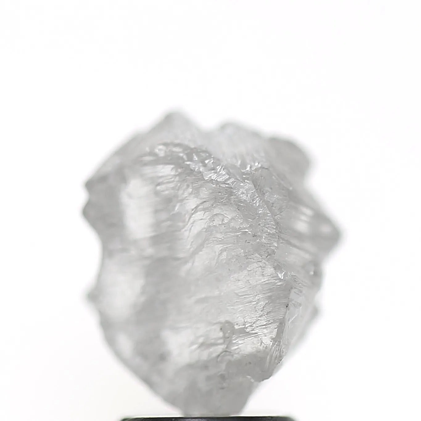 3.50 Carat Natural Fancy Milky Gray Rough Diamond 9.30 MM