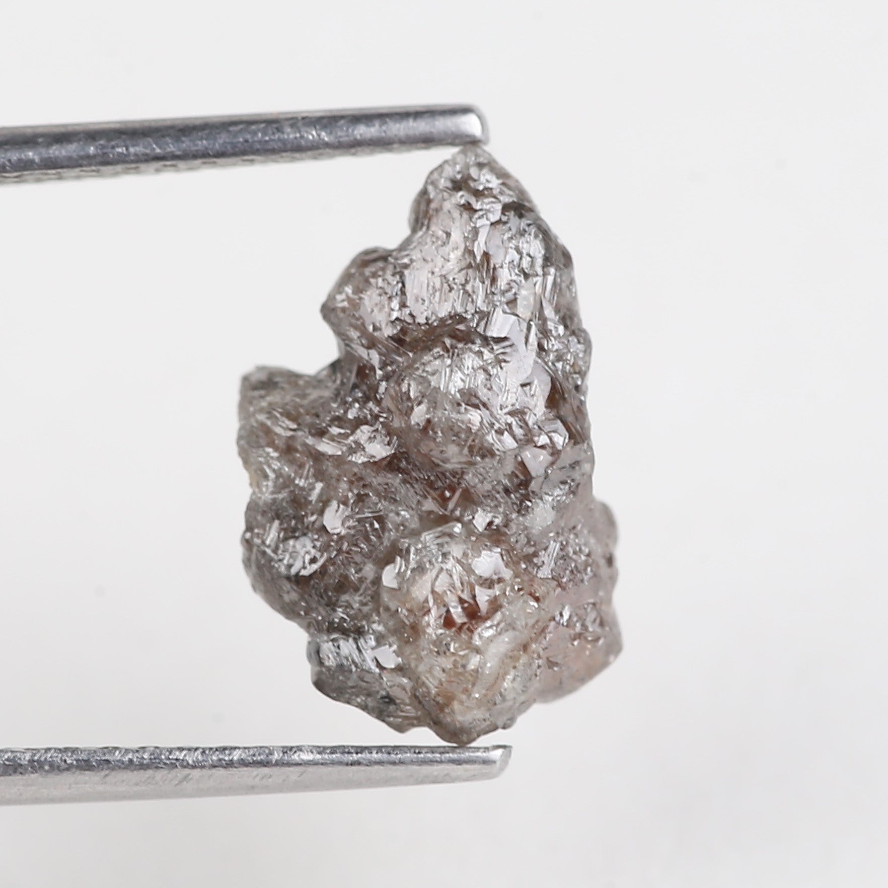 3.02 Carat Natural Uncut Raw Brown Diamond 12.25 MM