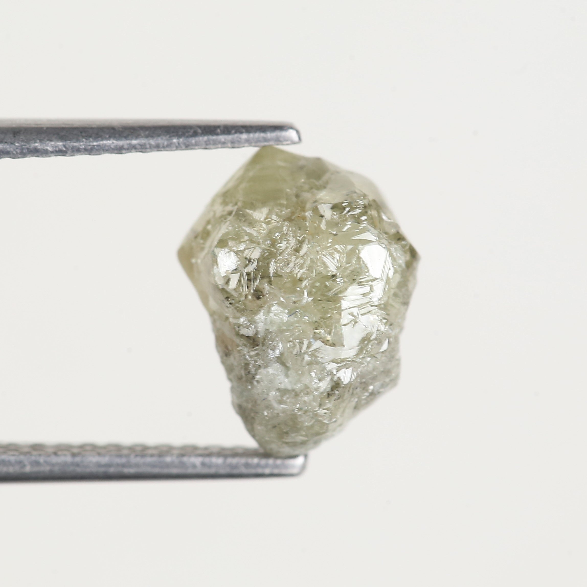 3.12 Carat Yellow Natural Uncut Raw Rough Diamond 9.9 MM